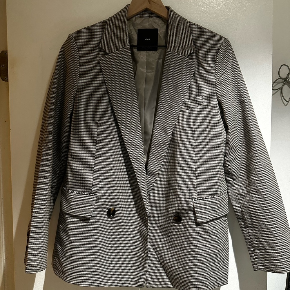 MANGO Stripped Blazer